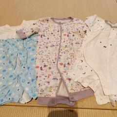 男の子　新生児肌着、ロンパースセットの画像