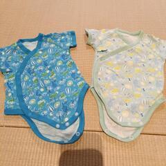 男の子　新生児肌着、ロンパースセットの画像