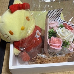 キティちゃんとソープフラワー