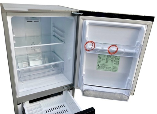 AQUA ノンフロン冷蔵庫 AQR-13J(S) 126L 2019年製 2ドア 2人暮らしに