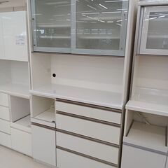 ★ジモティ割あり★ 丸仙工業 レンジボード ホワイト W114×...