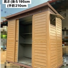 軽トラで運べるサイズです★ヨド物置(木目調)の画像