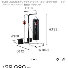 サンドバッグ＆スタンド【BODY DESIGN（ボディデザイン）】の画像