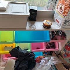 カラー収納　おもちゃ整理箱