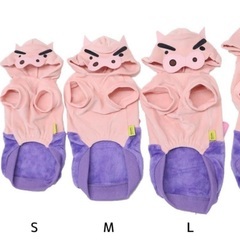 新品タグ付き　M 3-5kg 兼用　クレヨンしんちゃん　ペット用着ぐるみ] ペット用品 ぶりぶりざえもん　犬服　猫服　犬　猫　ペット　動物　トイプードル　シーズー　の画像