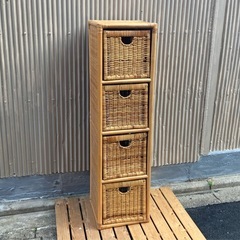ラタン製 ラックの画像