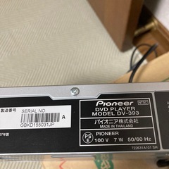 DVDプレイヤー　パイオニアRW　の画像