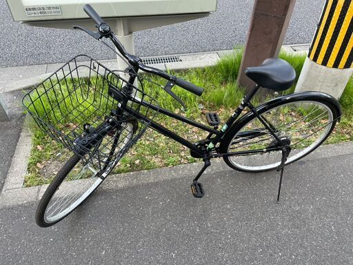 自転車　No.238　ブラック　シティサイクル　27インチ　アフィッシュ　【リサイクルショップどりーむ荒田店】