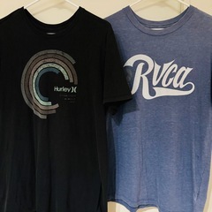 新品デオドラントAXEアックス &HurleyとRVCA Tシャツ2枚セットの画像