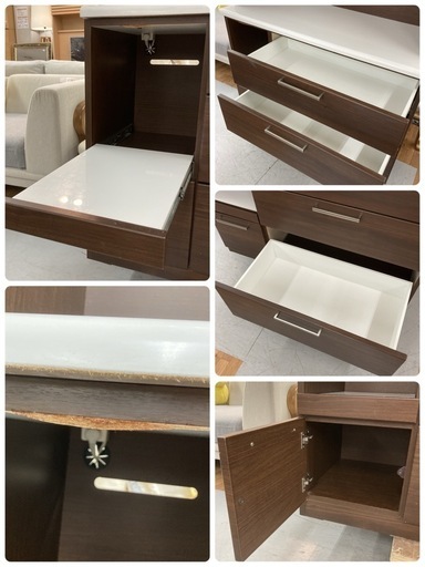 訳アリ品 商品説明欄必須 S765 ⭐ NITORI ニトリ キッチンボード 食器棚 ソフトクローズ搭載 USED