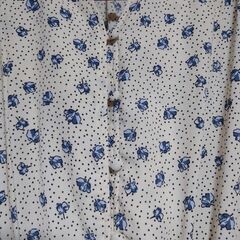 【春服／ドット×小花柄ワンピース】Ｓサイズの画像