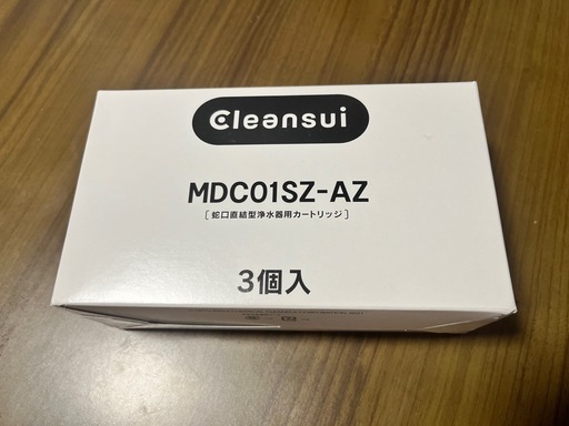 【Amazon.co.jp限定 純正品】 クリンスイ 浄水器 蛇口直結型 MONOシリーズ 交換カートリッジ (MDC01S×3個入り) MDC01SZ-AZ