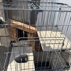 決まりました⭐︎6月中引き取れる方⭐︎キャットケージ　2段　アイリスオーヤマの画像