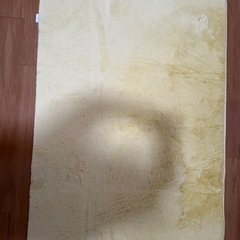 パステルイエロー　ラグマット　90×130㎝