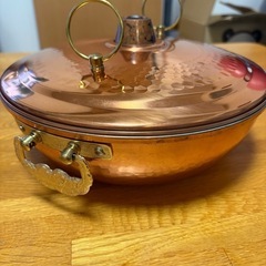銅製　しゃぶしゃぶ鍋の画像
