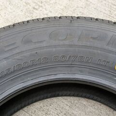 ２０２４年製新車外しブリヂストン工賃込み１４５／８０Ｒ１２（80...