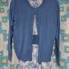 新品【春服／UVカットカーディガン単品】Ｌサイズの画像