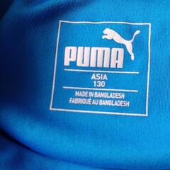 子ども　PUMA青シャツ130サイズの画像
