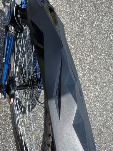 自転車　24インチ　青