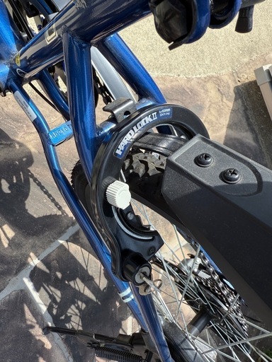 自転車　24インチ　青
