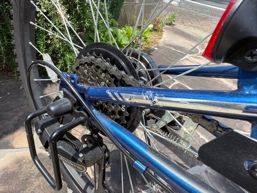 自転車　24インチ　青