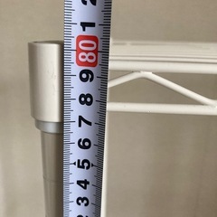 【取引中】スチールラック白　2台の画像