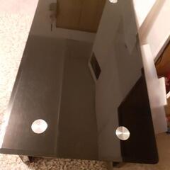 値下げ★センターテーブル　高級感　黒ガラスの画像