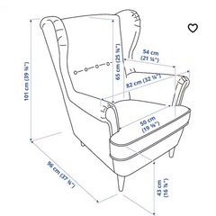 ★IKEA★ストランドモン　千鳥格子柄ソファの画像
