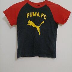 子ども　PUMA赤黒シャツ130サイズ