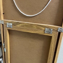 2WAY ウォール＆スタンドミラー 35cm×150cm【全身 全身鏡 全身ミラー 姿見 鏡 ミラー 壁掛けミラー ウォールミラー 吊り下げ 自立式 飛散防止 木製 折りたたみ コンパクト スリム 薄型 軽量 玄関 寝室 おしゃれ インテリア かわいい シンプル 北欧】の画像