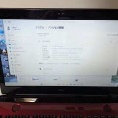 中古パソコンNEC赤Core i5SSD500GB★Windows11の画像