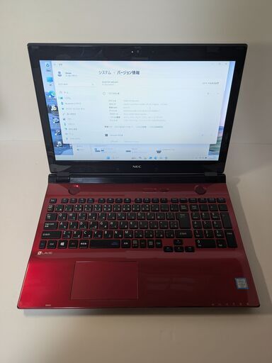 中古パソコンNEC赤Core i5SSD500GB☆Windows11 (パソコンやっ