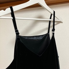 GU ベロアキャミソールワンピース　Mの画像