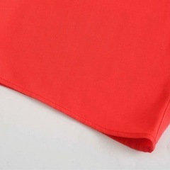 【 XS 】赤色　フルイドパンツ　ハイウエスト　RED ZARA カジュアルの画像