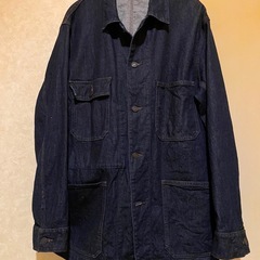 美品廃番UNIQLOデニムジーンズジャケットカバーオールgジャン...