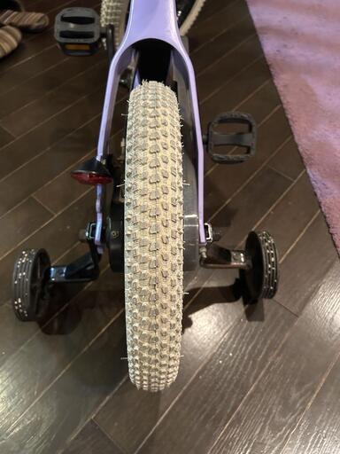 A-100) Ravi ラビ 幼児用 自転車 ラベンダー 保育園 コマ付き