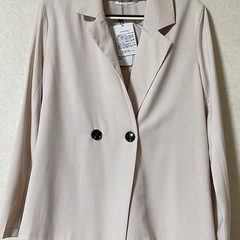 【新品タグ付き】ジュノア　M（オーバーサイズ）薄手ジャケット　ベージュ