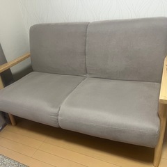 【取引中】ソファ 2人がけ グレー