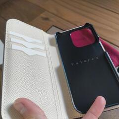 【未使用】[Valorex]スマホケース 手帳型 本革ケース イタリア製レザー iPhone14 pro用の画像