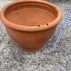 陶器鉢　植木鉢　大型　素焼き　テラコッタの画像