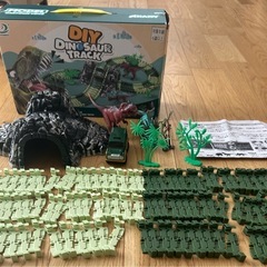 DIYDINOSAURTRACK恐竜のおもちゃ☆ダイナソートラック★コース車フィギュアの画像