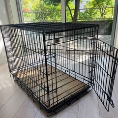 犬用ケージ　すのこ・トレーかんたんスライド 