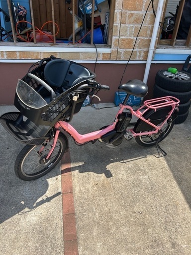 電動アシスト自転車YAMAHA PAS KISS 前チャイルドシート付き 電動アシスト自転車YAMAHA PAS KISS 前チャイルドシート付き