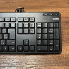 ELECOM 静音性　有線キーボードの画像