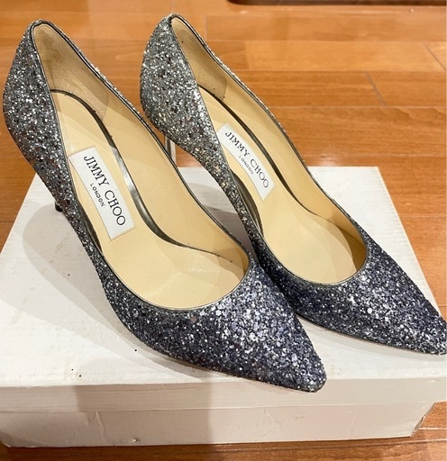 JIMMY CHOO グラデーションシルバー ハイヒールサイズ36 23cm JIMMY CHOO グラデーションシルバー ハイヒールサイズ36 23cm
