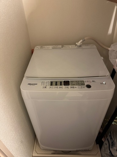 Hisense 全自動洗濯機 HW-G55BK1 [洗濯5.5kg /簡易乾燥(送風機能) /上開き]