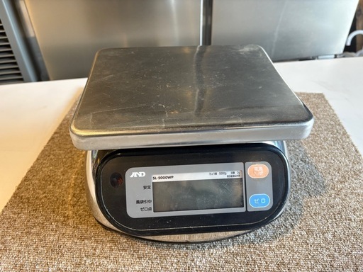 ■②中古品 A＆D 防水デジタルはかり 電子はかり SL-5000WP ひょう量5000g エーアンドディ 動作問題無し■