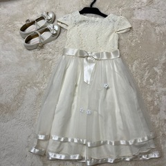 発表会ドレス140cm,フォーマルシューズ21cm