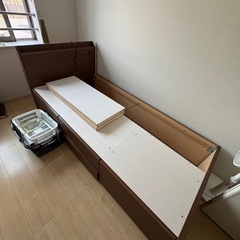 【2台あります！1台の値段】ニトリ　シングルベッド　フレーム