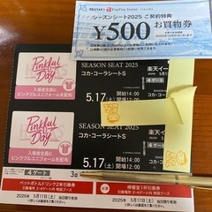 5月17日PayPayドームコカコーラシートSペア